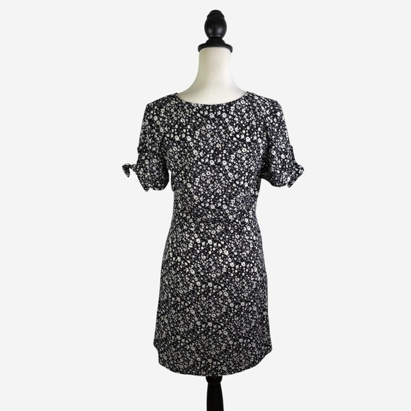 Modcloth Mini Dress Just Gotta Have It Black Floral - Picture 8 of 13